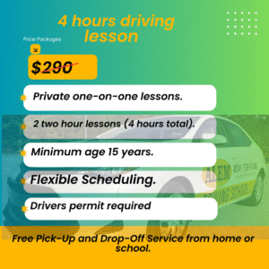 driving 4 hours lessons